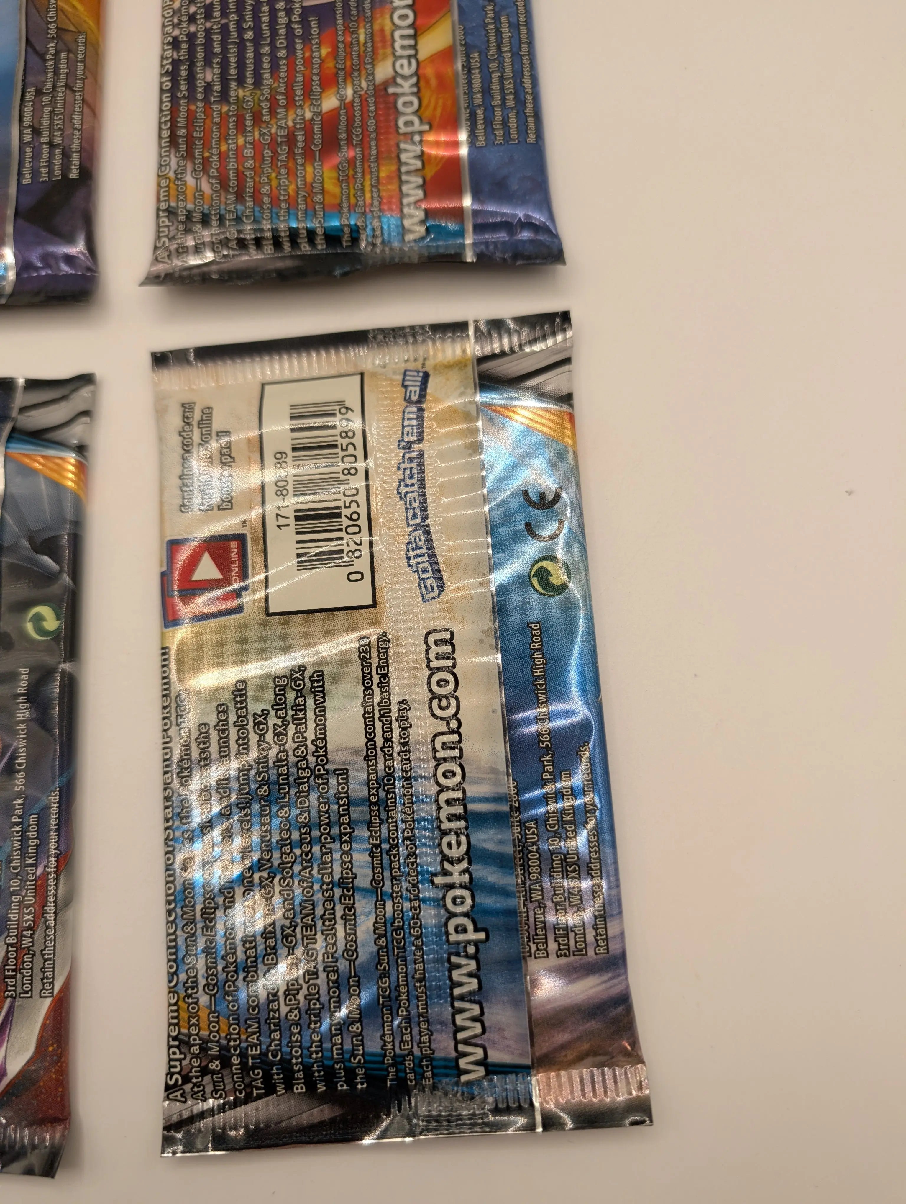 POKEMON TCG COSMIC ECLIPSE 4x Booster Packs (Complete Art Set) Factory Sealed, photo 8
